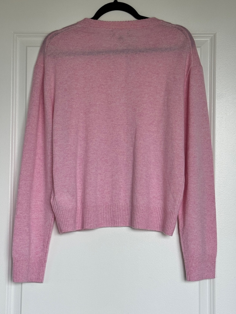 NWT J. CREW Women's Perfect Cashmere Cardigan Heather Bouquet Pink Size Large - Picture 5 of 13